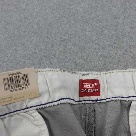 Levi's XX Chino EZ Shorts Mens Size S(28) Gray Stretch Casual Elastic Waist - Picture 2 of 6